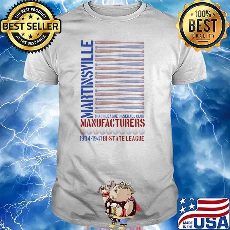 Martinsville Manufacturers Minor League Baseball T-Shirt Unisex