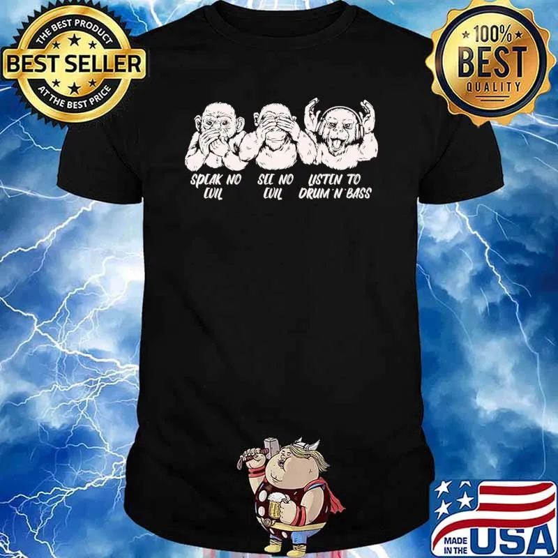 Monkey Business Speak No Evil Drum & Bass T-Shirt Unisex
