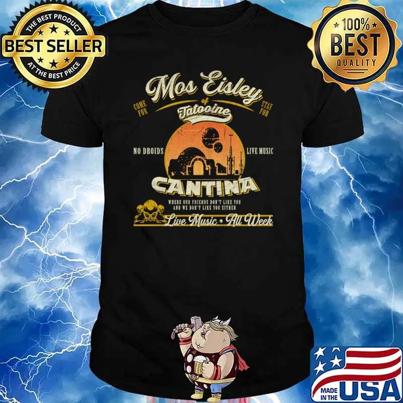 Mos Eisley Cantina Live Music Au Week Retro T-Shirt