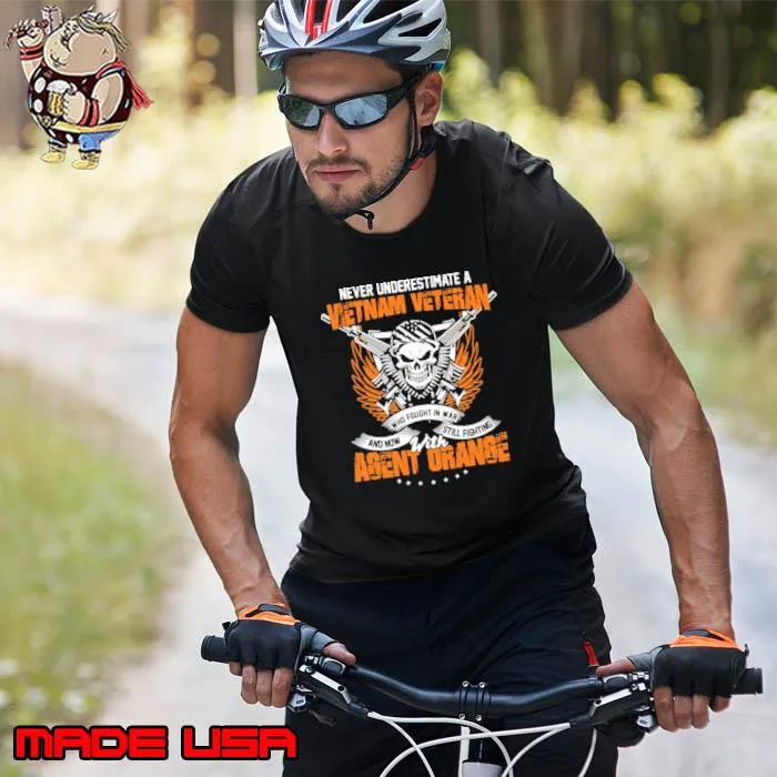 Never Underestimate A Vietnam Veteran Agent Orange Skull shirt
