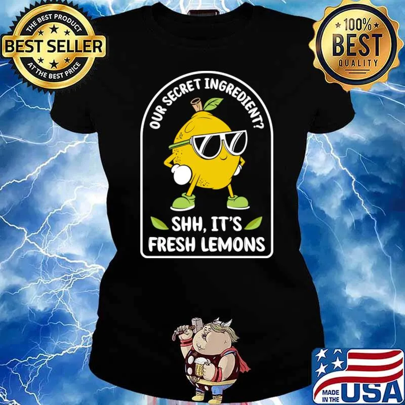 Our Secret Ingredient Fresh Lemons Lemonade Stand T-Shirt Ladies tee