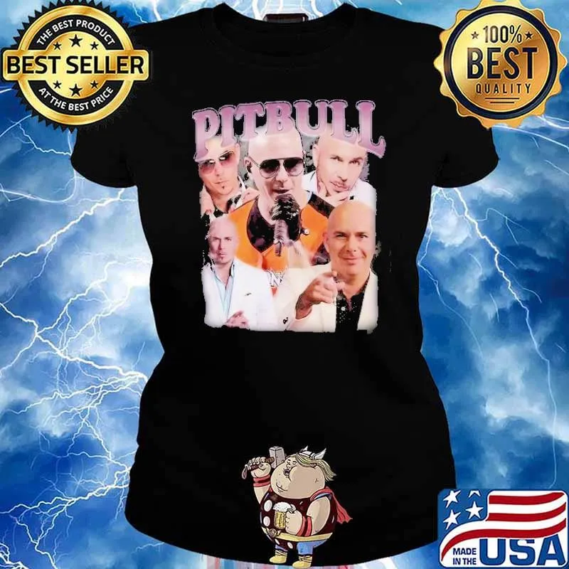 Pitbull Hip Hop rapper music s Ladies tee