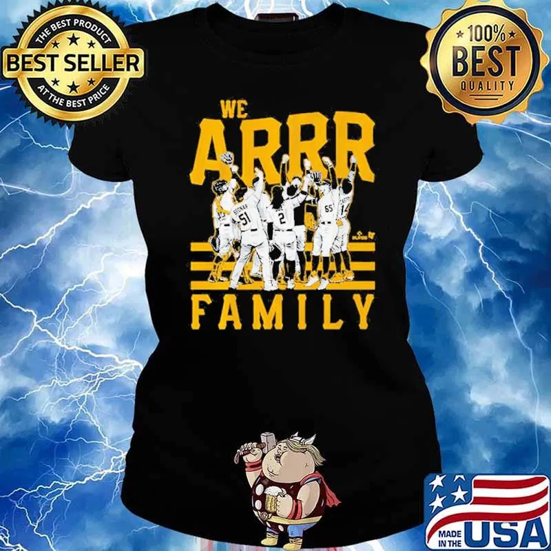 Pittsburgh Pirates We Arrr Family sport Shirt Ladies tee