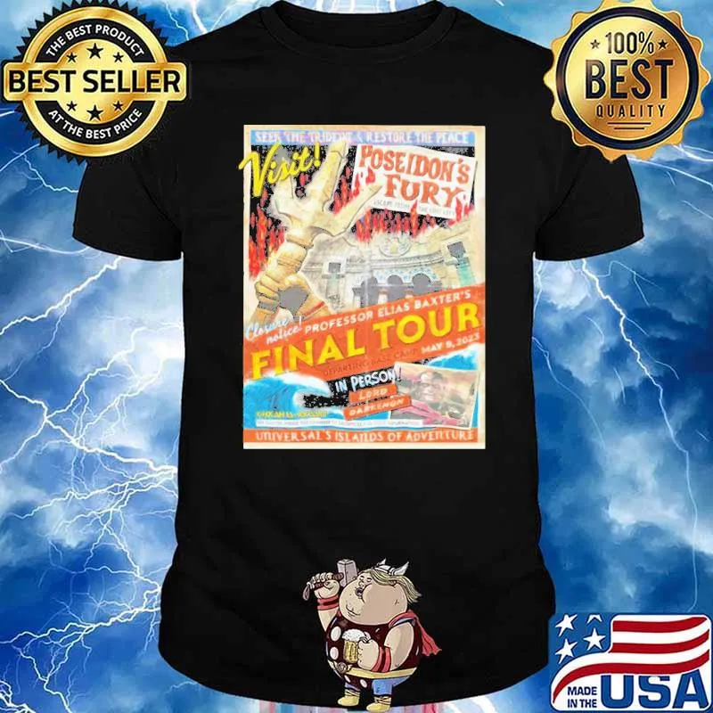 Poseidon’s Fury May 9 2023 Final Tour shirt