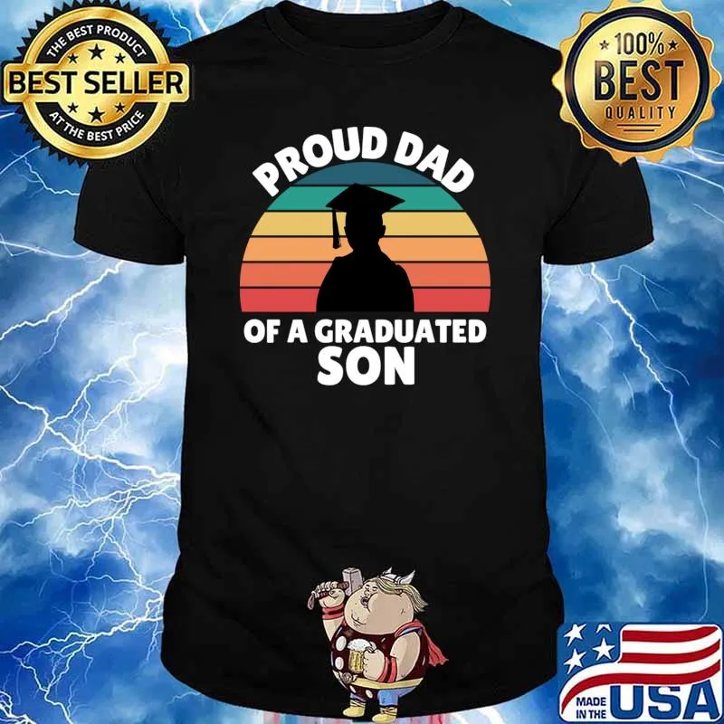 Proud dad of graduate son school vintage T-Shirt
