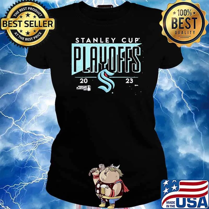 Seattle Kraken Fanatics Branded 2023 Stanley Cup Playoffs Tri-Blend Shirt Ladies tee