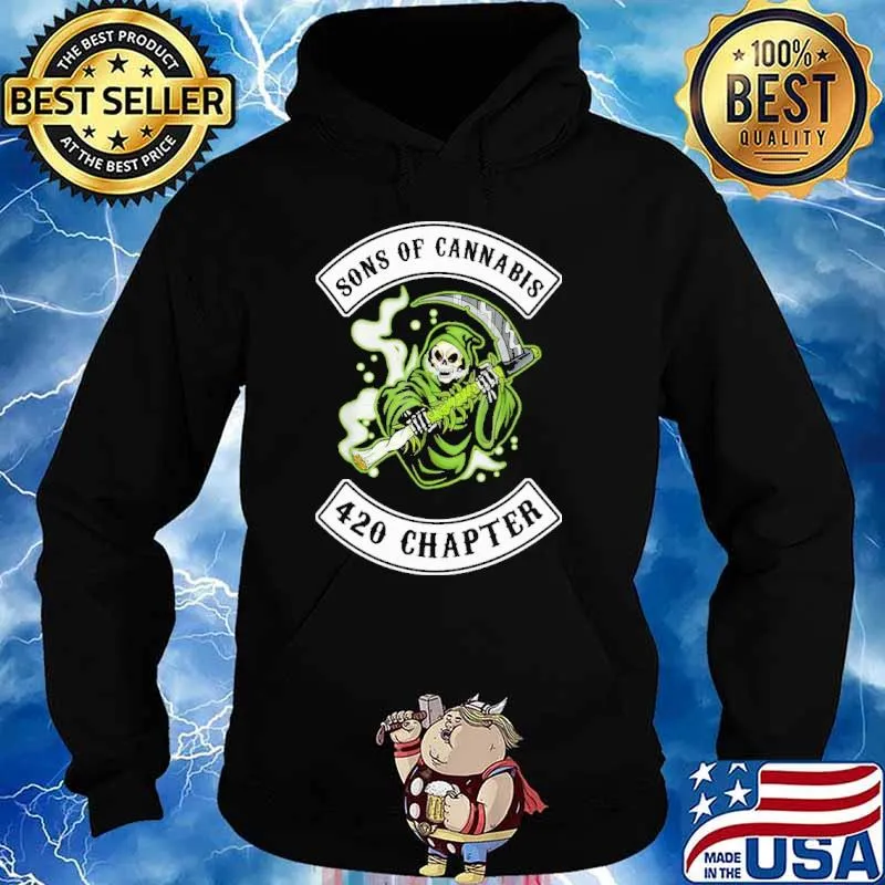 Sons of cannabis 420 chapter skull s Hoodie