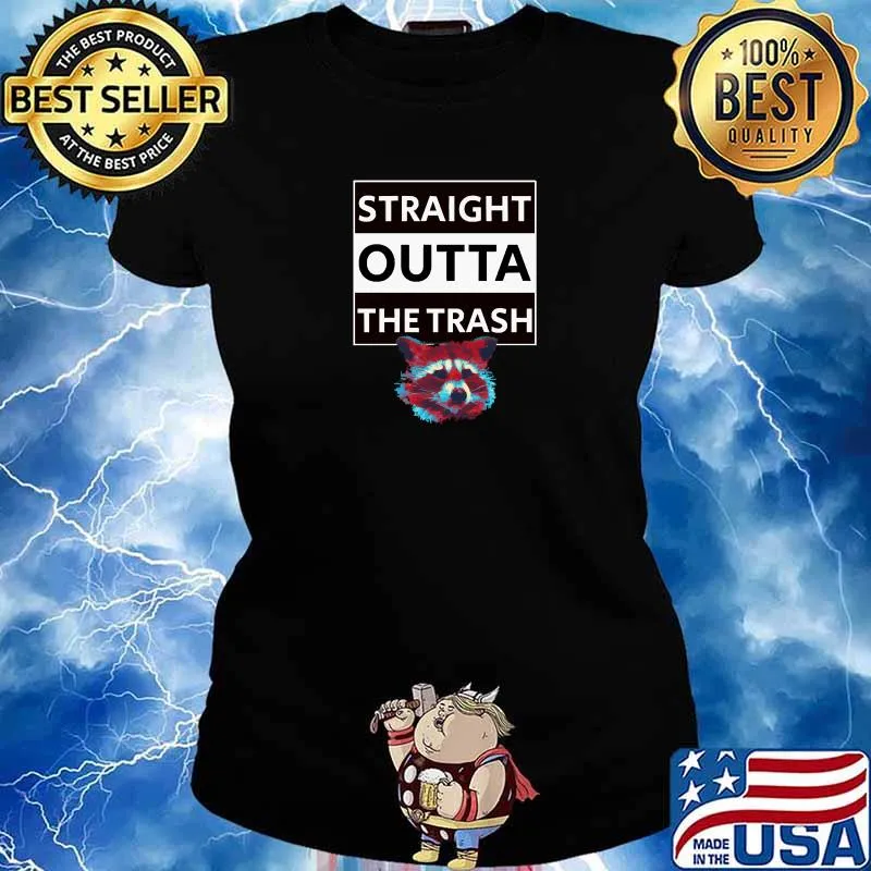 Straight Outta The Trash Raccoon Panda T-Shirt