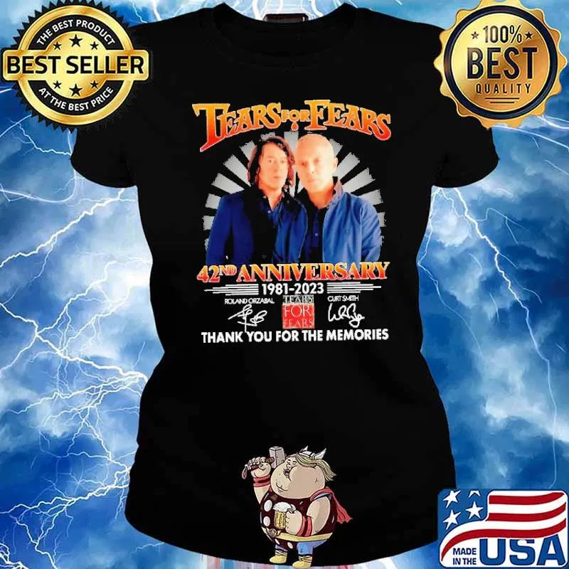 Tears for Fears 42nd anniversary 1981-2023 thank you for the memories shirt