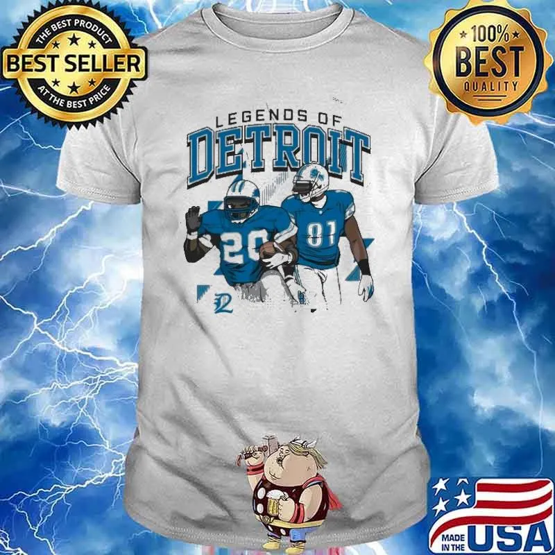 The Legends Of Detroit Lions Calvin Johnson And Barry Sanders sport Shirt Unisex