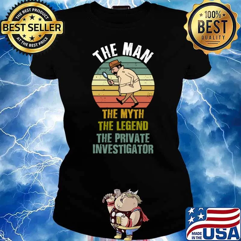 The man the myth the legend the private investigator vintage T-Shirt Ladies tee