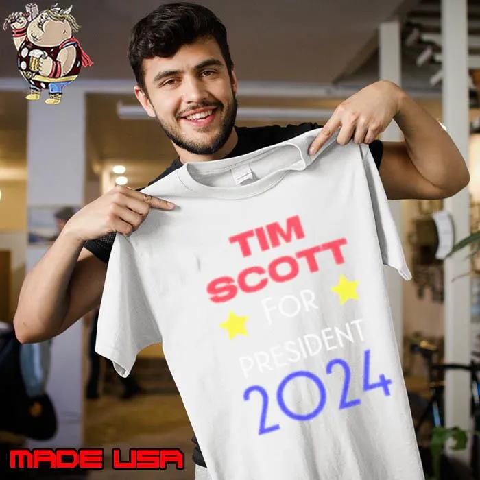 Tim Scott President 2024 stars yellow s Unisex