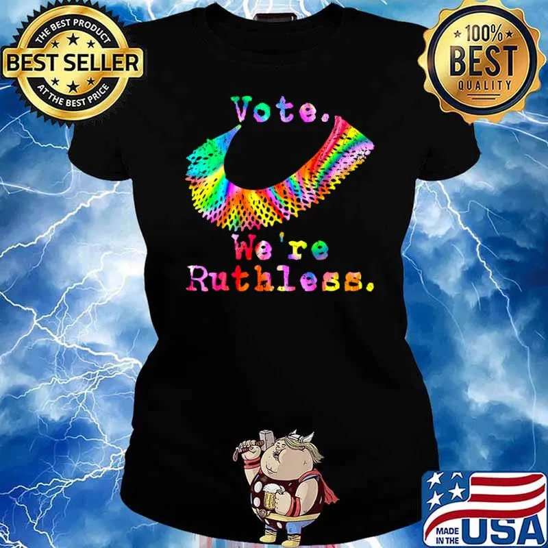 Vote We'e Ruthless Pro Choice Feminist Colors T-Shirt Ladies tee