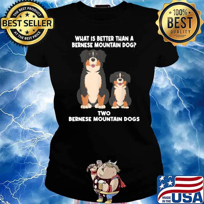 What Is Better Than A Bernese Two Bernese Mountain Dog T-Shirt Ladies tee