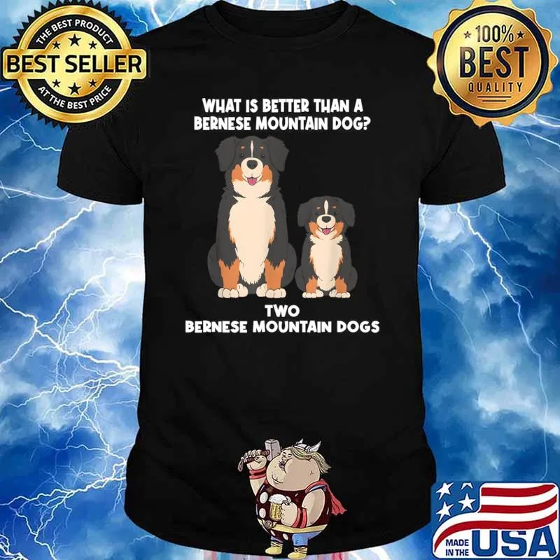 What Is Better Than A Bernese Two Bernese Mountain Dog T-Shirt