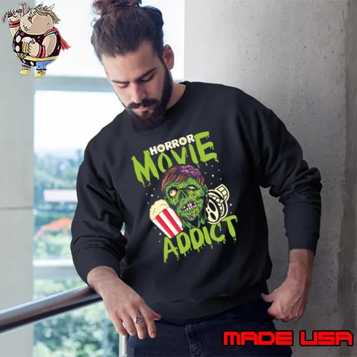 Zombie Horror Movie Addict Film Outfit Film Festival Halloween T-Shirt Sweatshirt