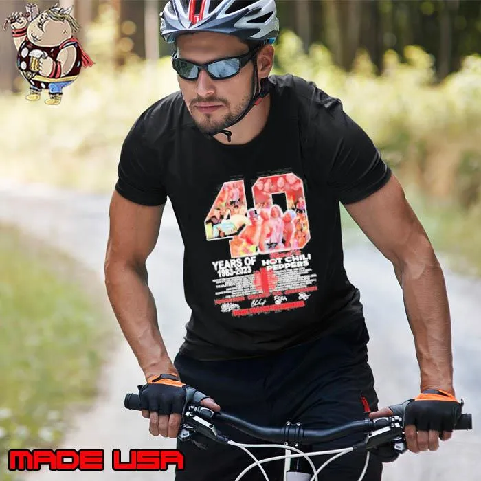 40 Years Of 1983 – 2023 Red’s Hot Chili Peppers Thank You For The Memories Signature Shirt Unisex