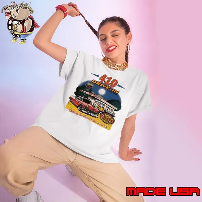 410 drive-in keeping the spirit alive sinces 55 s Ladies tee
