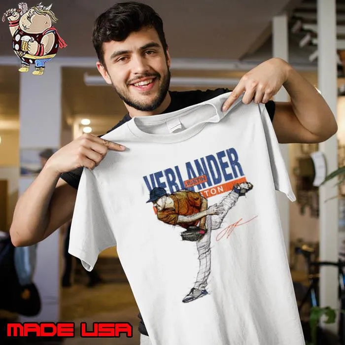 Best justin Verlander Houston Sketch Signature T-Shirt