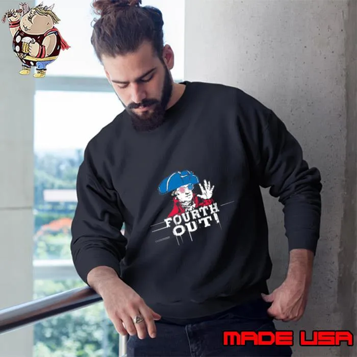 Chill the Fourth Out! Independence Day 4th Sunglasses American flag T-Shirt Sweatshirt