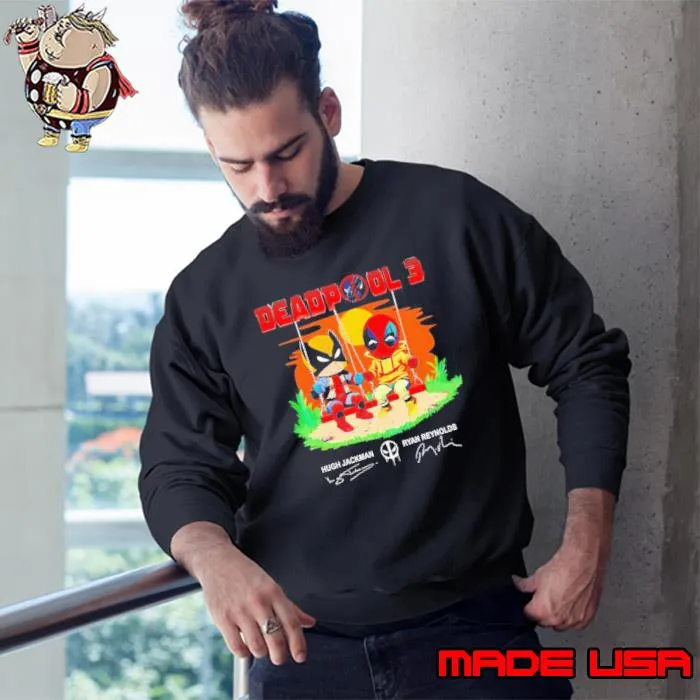 Deadpool and Wolverine Deadpool 3 signatures s Sweatshirt