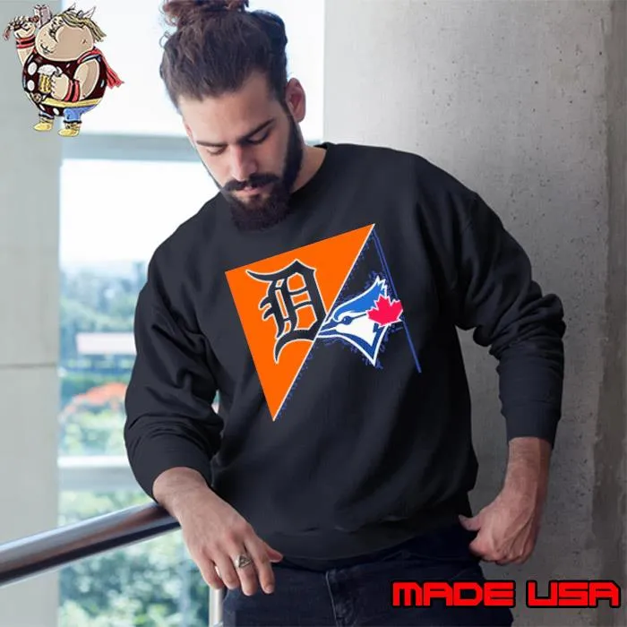 Detroit Tigers vs Toronto Blue Jays Symbol Football s Sweatshirt