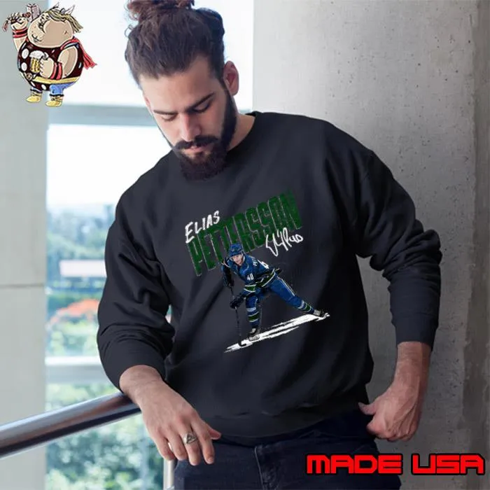 Elias Pettersson Vancouver Chisel Hockey Player NHL Signature T-Shirt