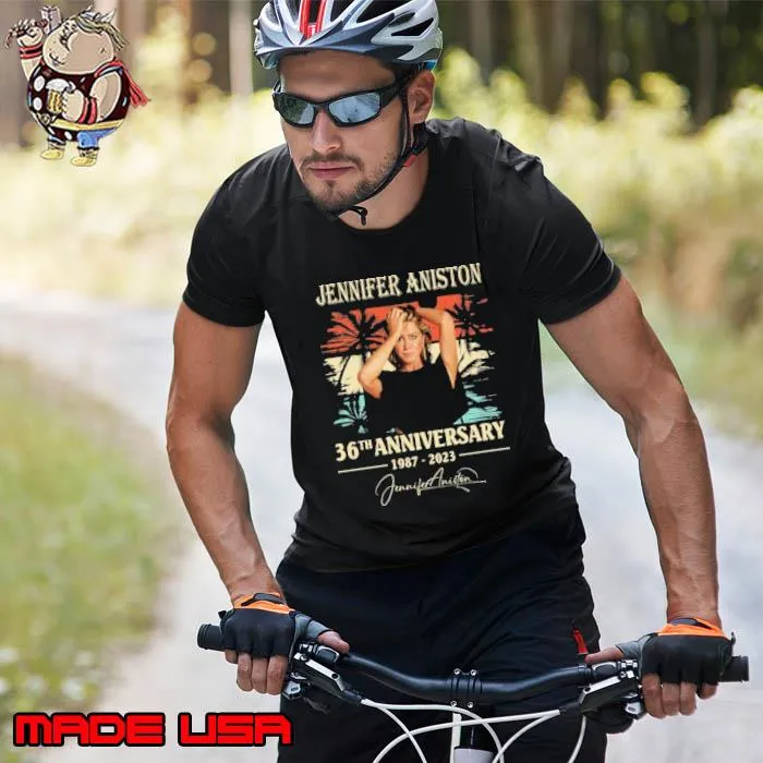 Funny jennifer Aniston 36th anniversary 1987 2023 signature vintage s Unisex