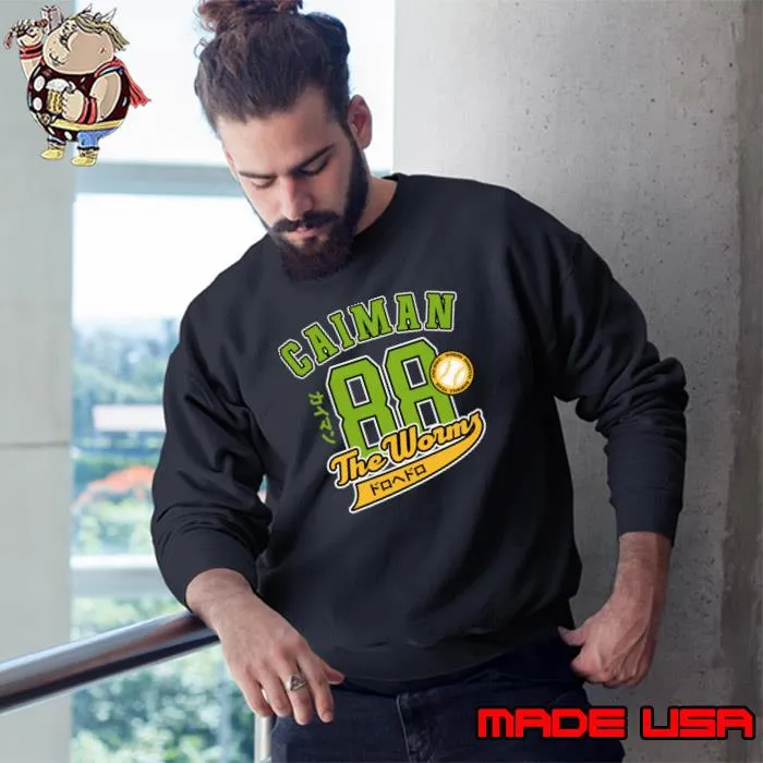 Funny the Worms Anime Baseball Team T-Shirt