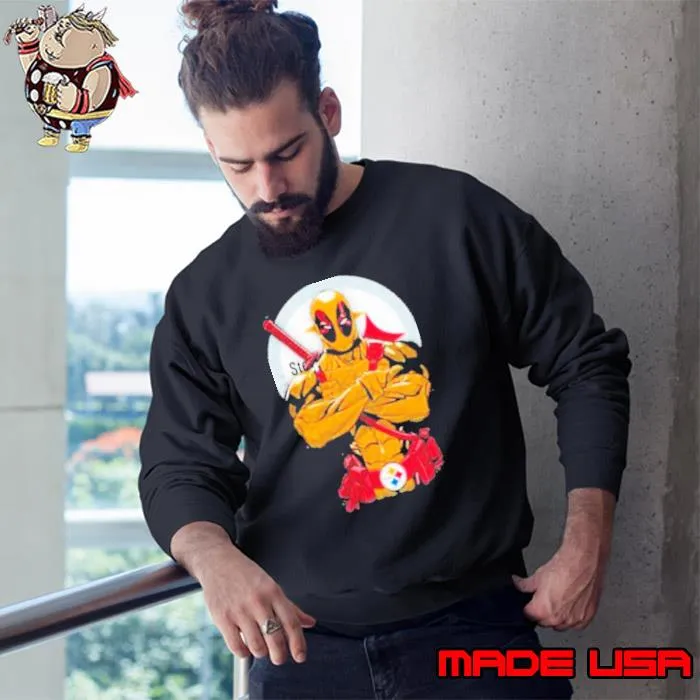 Giants Deadpool Pitt Steelers Football s Sweatshirt