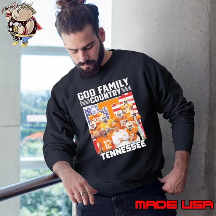 God family country tennessee football usa flag s Sweatshirt