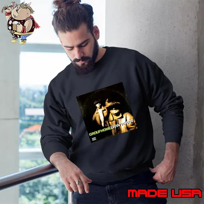 Group Home Livin' Proof American hip hop (Vintage Record Sleeve) T-Shirt Sweatshirt