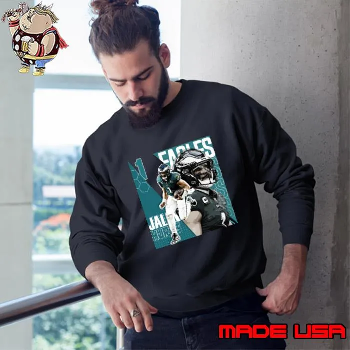 Jalen Hurts Football Design Poster Eagles T-Shirt Sweatshirt