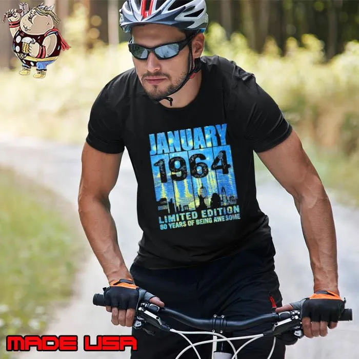 January 1964 limited edition 60 years of being awesome retro s Unisex