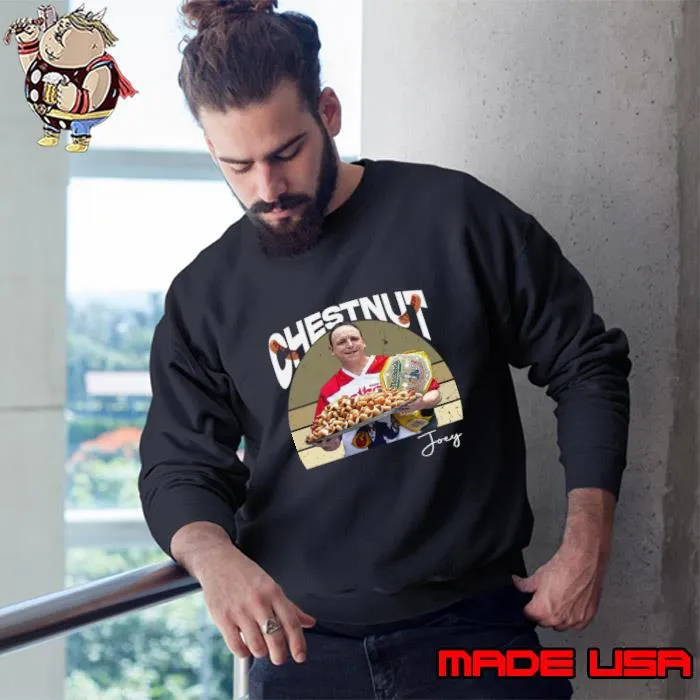 Joey Chestnut The King of Competitive Eating Vintage Signature T-Shirt Sweatshirt