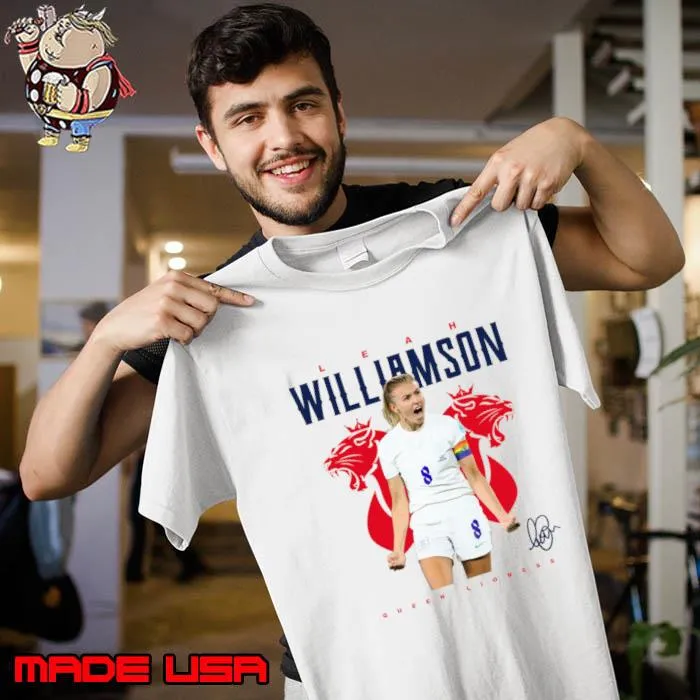 Leah Williamson Queen Lioness Signature English footballer T-Shirt