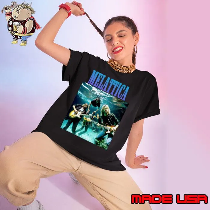 Melattica Play Guitar Very Cool And Hip Grunge Band T-Shirt Ladies tee