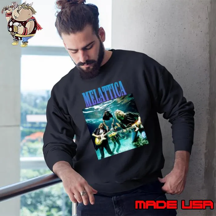 Melattica Play Guitar Very Cool And Hip Grunge Band T-Shirt Sweatshirt