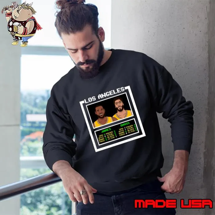 Nice nBA Jam Davis Los Angeles Champion Sports T-Shirt Sweatshirt