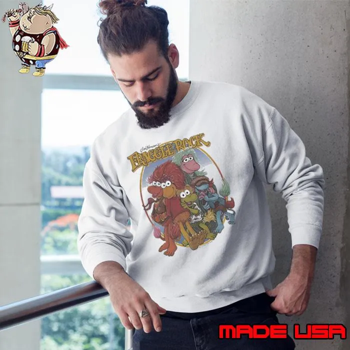 Official group Picture Fraggle Rock Ringer Vintage MUppet Shirt Sweatshirt