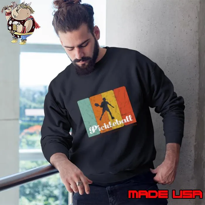 Pickleball Bainbridge Island Washington Usa 1965 Retro T-Shirt Sweatshirt