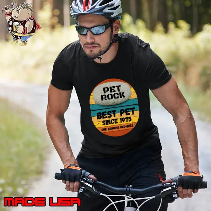 Retro Pet Rock Best Pet Since 1975 One Genuine Pedigree Vintage T-Shirt Unisex