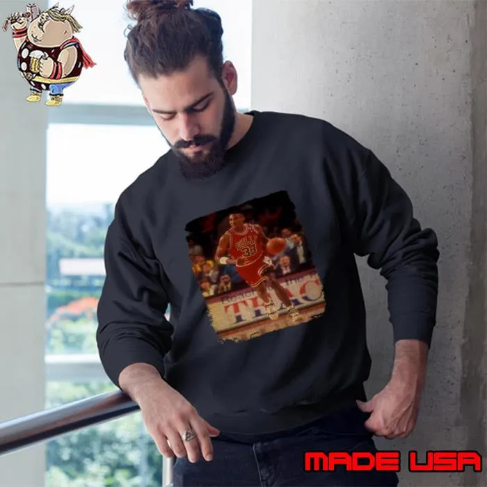 Scottie Pippen American Basketball Player Vintage T-Shirt Sweatshirt