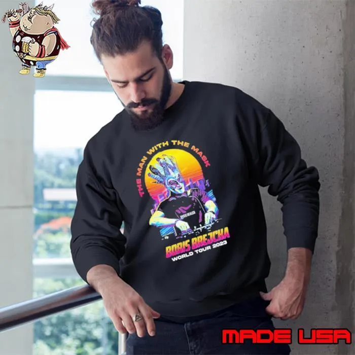 The man the mask boris brejcha world tour 2023 shirt
