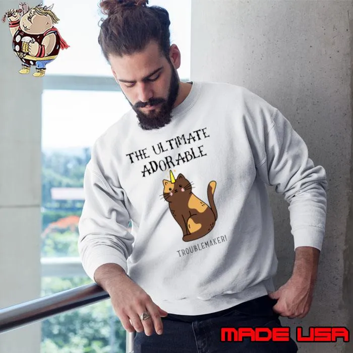 The untimate Youngest adorable troublemaker cat unicorn T-Shirt Sweatshirt