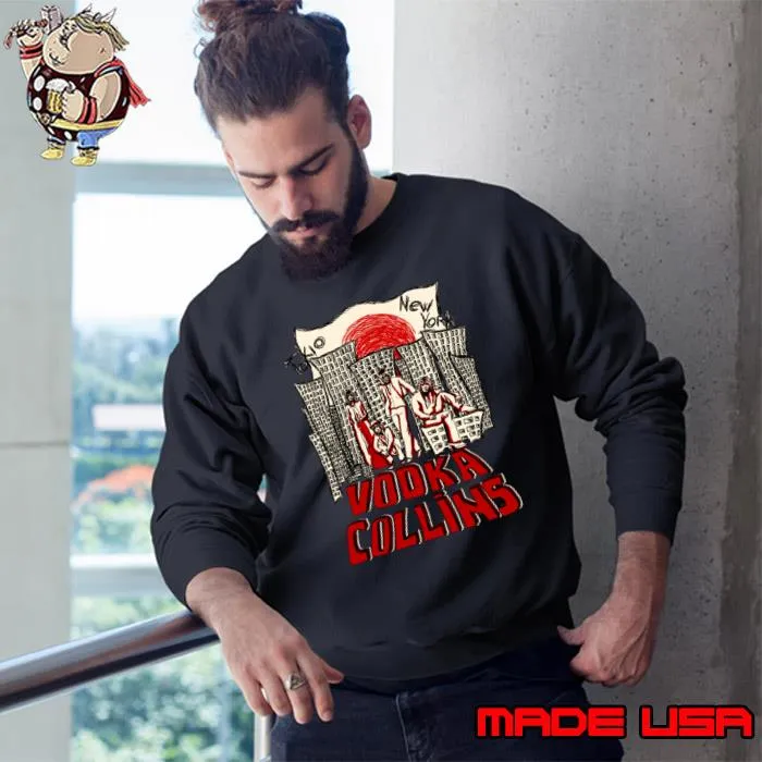 Vodka Collins Tokio New York Pencil Art T-Shirt Sweatshirt