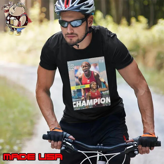 Coco Gauff Is The Champion In Cincinnati Tennis Chanel Shirt (watermarked) Unisex