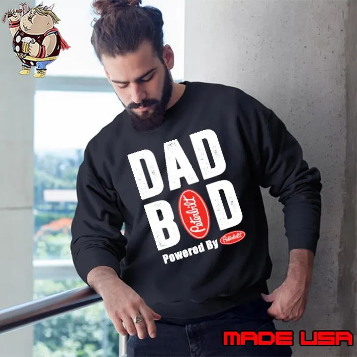 Dad bod powered by Peterbilt logo s Sweatshirt