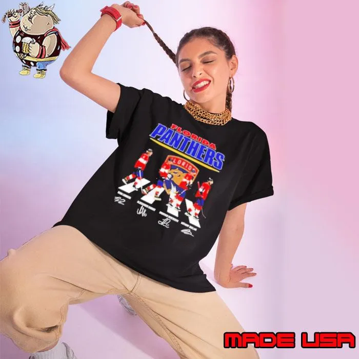 Florida Panthers Abbey Road Signatures Shirt Ladies tee