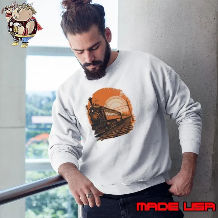 Garment-Dyed Train Shirt Sweatshirt